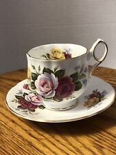 Royal Crest Vintage Tea Cup And Saucer Set. Fine Bone China. Made In England. picture