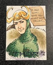 2013 Upper Deck Thor: The Dark World LOKI Sketch Card | Diana Greenhalgh picture