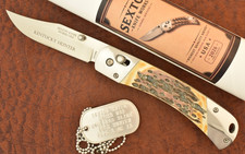 SEXTON KNIFE WORKS USA 2026 BONESTAG SLIDE LOCK KENTUCKY HUNTER KNIFE 1 of 75 picture