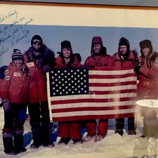 1986 North Pole Sled Dog Expedition Will Stegar Ann Bancroft SIGNED History picture