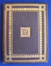 Antique 1927 Tiffany & Co NY Miniature Leather Pocket Calendar Book Notations picture