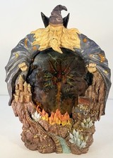 Collectors VINTAGE Sorcerer Wizard Dragon With Light 14” Rare picture