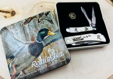 Remington Duck Hunting Pocket Knife Gift Tin Set - NEW - Limited Edition picture