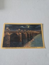 Postcard Market Street Bridge at Night, Obe of PA Finest Bridges,  Harrisburg PA picture