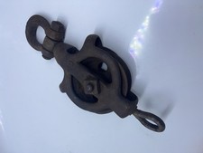 Antique Cast Iron Barn Hay Carrier Drop Pulley - Stamped No. 40 & 12 picture