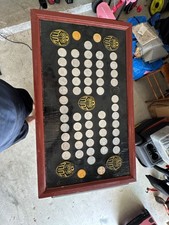 Vintage Zulu Krewe Mardi Gras Token Display Board Framed picture