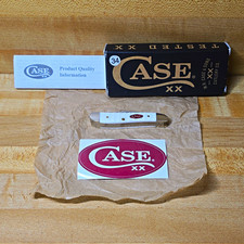 Case XX Tested XX 60902 2-Blade White Handle Slipjoint Stainless Pocketknife picture