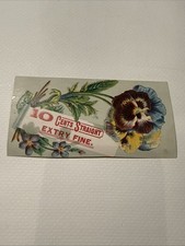 Vintage Early Advertising Victorian Trade Card Cigars Cigar St. Paul Minnesota picture