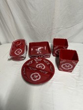 temp-tations Doodle Doo Red Rooster 8 Pc Lot picture