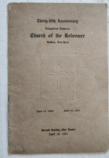 1896 - 1931 Buffalo NY Church of the Redeemer 35th Anniversary Souvenir Book picture