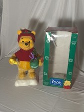 Vintage 1996 Disney Winnie the Pooh Animated Christmas Display Figure by Telco. picture