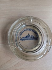 Vintage Alaska Marine Highway Glass Ashtray Ferry Cruise Line Souvenir picture