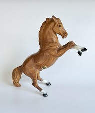 Breyer Vintage OF Woodgrain Fighting Stallion w/ Hoof Pads & CM REPLICA Sticker picture