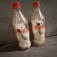 Coca-Cola Bottle with Polar Bear inside (2002) Sealed lot of 2 Collectable  picture