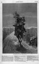 Photo:Captain Carroll finds,saddle blanket,Dr West,soldiers,horseback,R picture