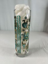 The Hukilau Zombie Glass Tiki Tony Mai Kai Pineapple Coconut Mermaid Tiki Torch picture