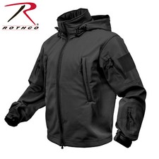 US Special Spec Ops Softshell Army Tactical Outdoor Leisure Jacket Black XXXL picture