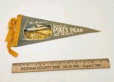 Vintage Pikes Peak Felt Pennant picture