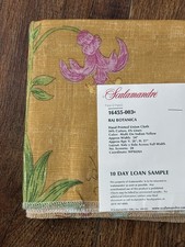 1 Scalamandre fabrics -RAJ BOTÁNICA-Hand Printed -Multi On Indian-26” X 26