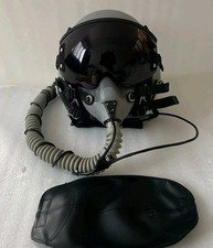 HGU-55 PLAIN GRAY CUSTOM PILOT HELMET+MASK OXY REPLICA+BADGE picture