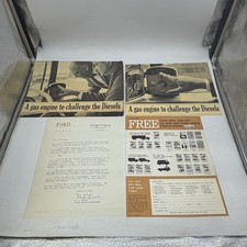 1963 Ford Super Duty V8 Truck Gas Engine vs Diesel Sales Brochure Promo Kit picture