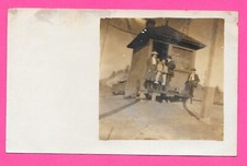 Vintage Old Original Photo of People Standing on a Loading Platform - Postcard picture
