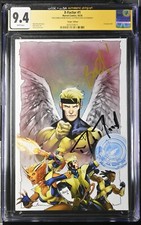 X-Factor #1 2024 Virgin 1:100 Marvel Comic CGC 9.4 Double Signed Quinn & Russell picture