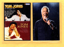 TOM JONES    CUSTOM  NOVELTY TRADING CARD 2 CARDS   SET picture