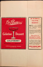 1910 Dr Blumers Gelatine Dessert Box (LOGANBERRY)  