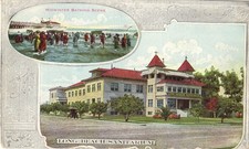 LONG BEACH CA  Long Beach Sanitarium DB Advertising Postcard UNPOSTED * * picture