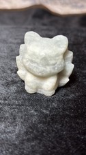 Hand-Carved Moss Agate Vulpix Figurine picture