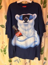 Vintage 1994 Coca-Cola Polar Bear Sunglasses T-Shirt XL USA Coke picture