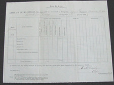 CIVIL WAR CAMP CASEY  25TH MAINE ARLINGTON HEIGHTS VIRGINIA  AMMO  INVOICE 1863 picture