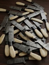 Lot of 20 Pcs 8'' Full Tang Damascus Steel Bull Cutters W/Sheath From USA picture