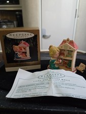 Vintage 1993 Hallmark Keepsake Ornament Dollhouse Dreams Flickering Lights A71 picture