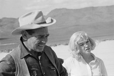 American actors Clark Gable Marilyn Monroe location shoot of The M- Old Photo picture
