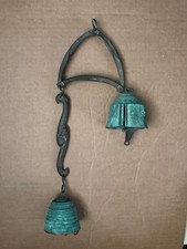 Vintage Harmony Hollow, Jeff Cross, Cast Bronze Bells Wind Chime pre-owned picture