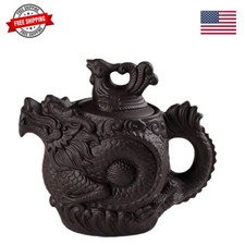 Authentic Yixing Teapot Dragon and Phoenix Tea Pot Big Capacity Purple Clay T... picture