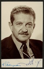 Ezer Weizman d2005 signed autograph 3x4.5 Photo General and Politician PSA picture