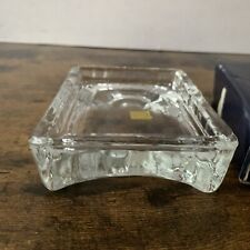 Vintage Glass Concave Candle Holder Party Lite Gifts Colonial Candle Taiwan picture