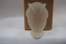 Vintage Kristaluxus Frosted Crystal Owl Paperweight picture