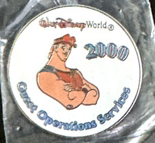 NEW SEALED VINTAGE 2000 HERCULES GUEST OPERATIONS SERVICES WALT DISNEY WORLD PIN picture