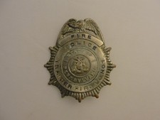 VTG Obsolete FIRE POLICE STATE OF PENN. Firefighter Trainer Co. 1  Badge LOT #6 picture