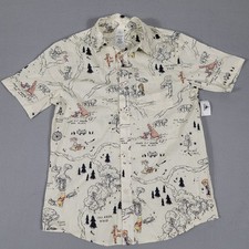 2025 Disney Parks Winnie the Pooh 100 Acre Woods Camp Shirt Adult Small NEW picture