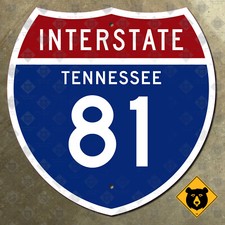 Tennessee Interstate 81 highway route sign 1961 Knoxville Bristol 12x12 picture