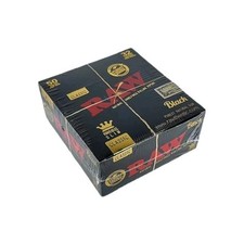 Raw Black Classic King Size Slim Natural Rolling Papers, 50 Packs Box AUTHENTIC picture
