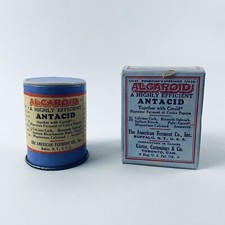 Alcaroid Antacid, Antique Medicine, Orig. Box c. 1920s Advertising Americana picture