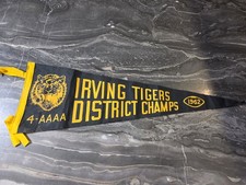 VTG 1962 Irving Tigers High School Football District Champs Felt Pennant Texas picture