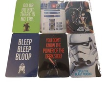 Lot Of 6 Star Wars Novelty Decorative Wall Signs Darth Vader Storm Trooper R2D2. picture
