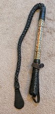 Antique Middle Eastern Camel Whip With Stiletto Dagger picture